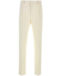 Ferragamo - Flat Front Pants - Lyst