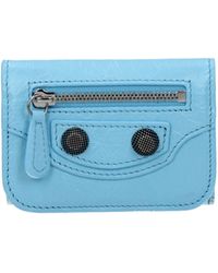 Balenciaga - Brieftasche Die Kohlfrauen himmlisch Leder/Meer - Lyst