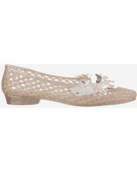 HEAVENLY JELLY - Transparent Ballerina Flats With Decoration - Lyst