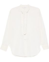 forte_forte - "Memoires D'Enfance"Embroidery Shirt With Bow Clothing - Lyst
