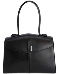 Jil Sander - Mittelgroße Linea Tote Bag Aus Leder - Lyst