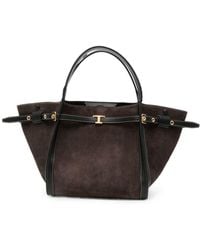Tod's - T Timeless Small Leather Tote Bag - Lyst