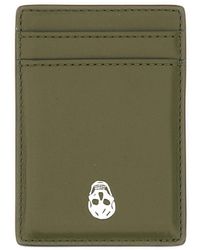 McQueen - Magnetic Card Holder "Skull" - Lyst