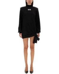 Versace Jeans Couture - Sweatshirt Dress With Logo - Lyst