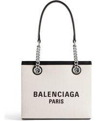 Balenciaga - Duty Free Small Canvas Tote Tas - Lyst