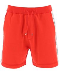 DSquared² - Burbs Sweatshorts With Logo Bands - Lyst