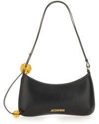 Jacquemus - Shoulder Bag Bisou Perle Cotton; Cow Leather - Lyst