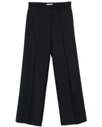Jil Sander - Wollen Rechte Broek - Lyst