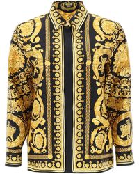 Versace - Camicia In Seta Barocco - Lyst