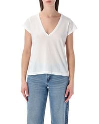 James Perse - T-shirts En Polo's Wit - Lyst