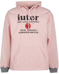 Iuter - Gedrukte Katoenen Hoodie - Lyst