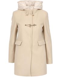 Fay - Coats Creme - Lyst