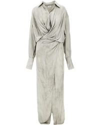 ANDAMANE - Paloma Maxi Shirt Dress - Lyst