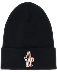 Moncler - Logo Patch Beanie - Lyst