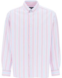 A.P.C. - Mathias Striped Oxford Shirt - Lyst