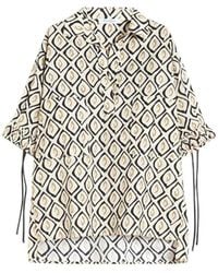 Max Mara - Oversized Printed Poplin Shirt - Lyst