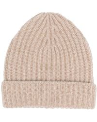Malo - Ribbed-Knit Cashmere Beanie - Lyst