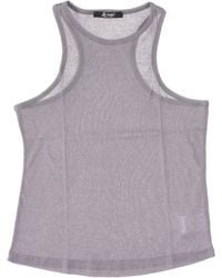 LA ROSE - Light Jersey Cotton Cropped Tank Top - Lyst