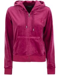 Juicy Couture - Cotton Velvet Hoodie - Lyst