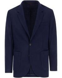 Brunello Cucinelli - Cashmere Jersey Blazer mit Patch -Taschen - Lyst