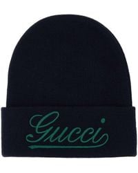 Gucci - Hat With Embroidery - Lyst