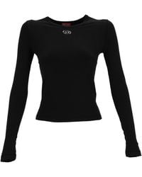 DIESEL - T Uncutieslong Ls Od Top - Lyst