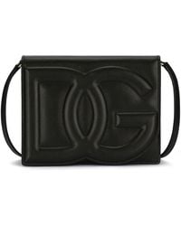 Dolce & Gabbana - Umhängetasche mit geprägter Logo - Lyst