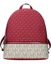 Michael Kors - Rhea Fabric Backpacks And Crossbody Bags/Dark Raspberry - Lyst
