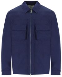 Woolrich - Veste de style chemise bleue Crinking - Lyst