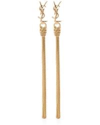 Saint Laurent - Cassandre Earrings - Lyst