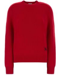 Burberry - Stretch Cashmere Blend Sweater - Lyst