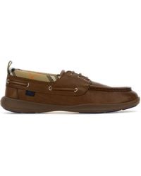 Burberry - Leather Raft Loafers - Lyst