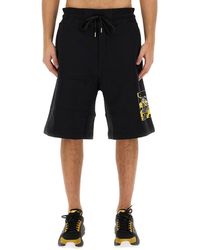 Versace Jeans Couture - Bermuda With Logo - Lyst