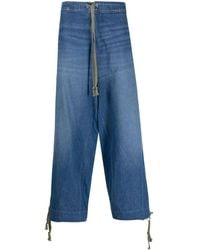 Greg Lauren - Wide Leg Denim Jeans - Lyst