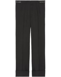 Gucci - Wool Cropped Trousers - Lyst