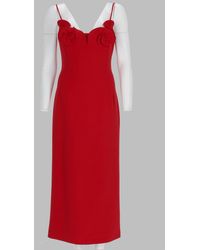 Magda Butrym - Sleeveless Column Maxi Dress With Floral Appliqué - Lyst