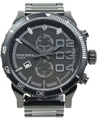 DIESEL Dz4326 Double Down Zwart Horloge - Grijs