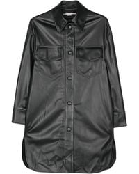 Stella McCartney - Faux-Leather Overshirt - Lyst