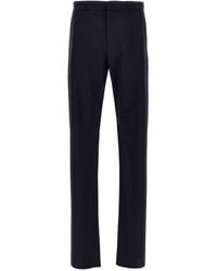 Givenchy - Fresh Wool Pantaloni Blu - Lyst