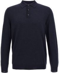 Zanone - Virgin Wool Polo Shirt - Lyst