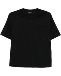 Emporio Armani - Logo Cotton T-Shirt - Lyst