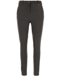 Burberry - Slim Flat Front Pants - Lyst