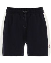 Moncler - Pantalones cortos deportivos de con insertos de nylon - Lyst