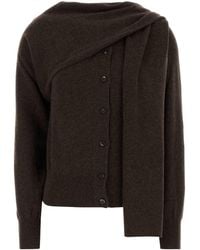 Ferragamo - Asymmetric Button-Up Cardigan - Lyst