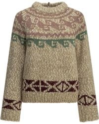 Moncler - Crew-Neck Sweater With Logo - Lyst