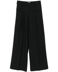 Closed - Wool Blend Trousers - Lyst