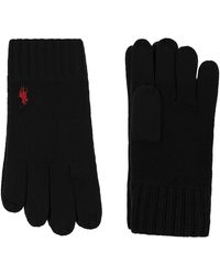 Polo Ralph Lauren - Knitted Touch Gloves With Pony - Lyst