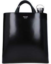 Prada - Handtaschen Männer Leder schwarz - Lyst