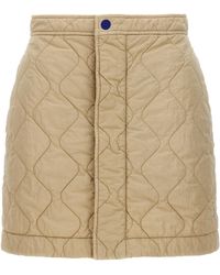 Burberry - Quilted Nylon Skirt - Lyst