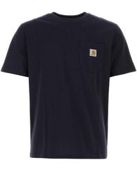 Carhartt - Midnight Cotton/Pocket T Shirt - Lyst